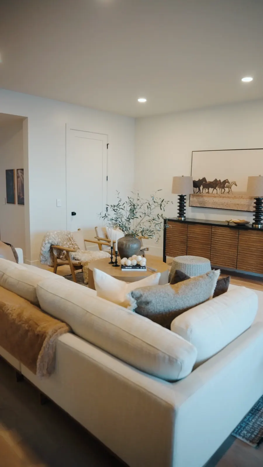 A living room in The Overlook