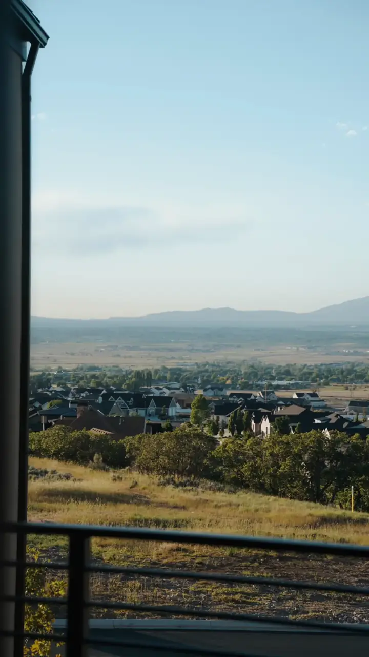 The valley seen from the deck of The Overlook